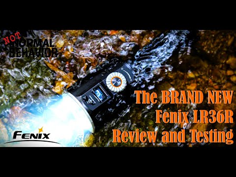 The BRAND NEW Fenix LR36R Flashlight | Initial Review and Testing