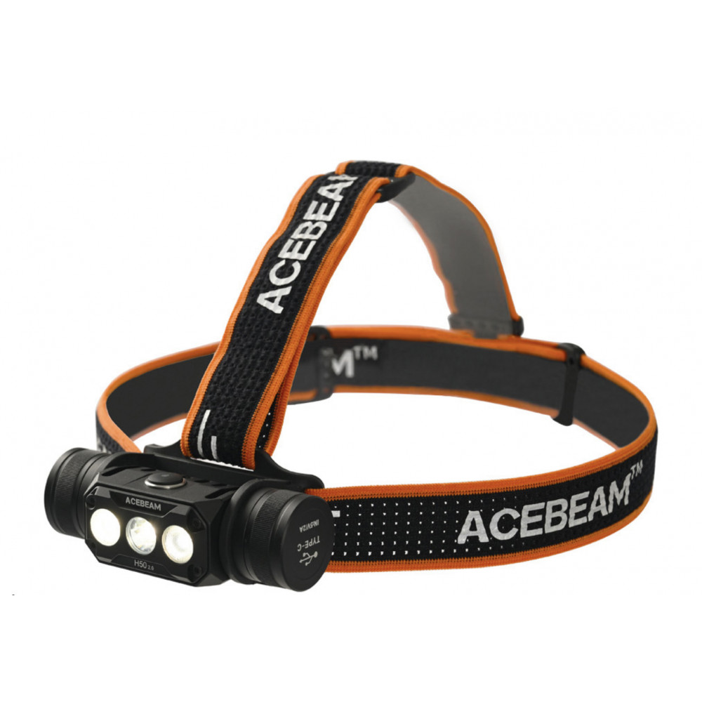 Acebeam Headlamps AceBeam H50 2.0 2000 Lumen High Performance Rechargeable  Headlamp