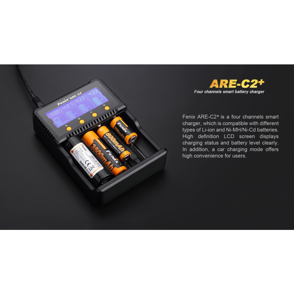 Fenix ARE-C2+ 4-Channel Battery Charger