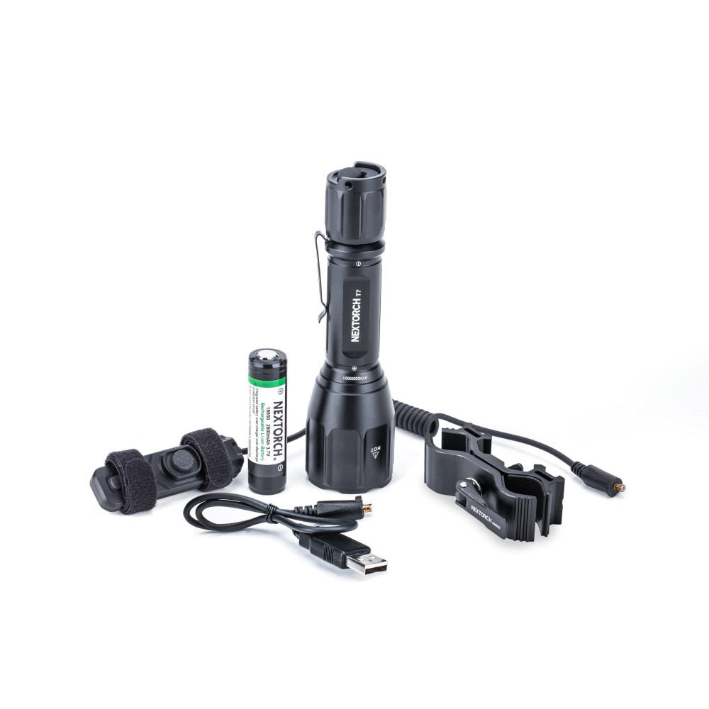 NEXTORCH T7 V2.0 Rechargeable 1300 Lumen Hunting Set - 420 Metres