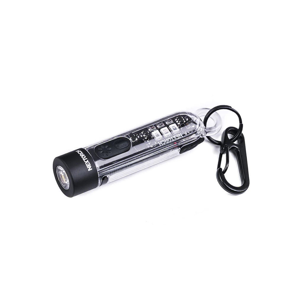 NEXTORCH K40 Rechargeable RBW + UV Keychain Light - 300 Lumens, 78 Metres