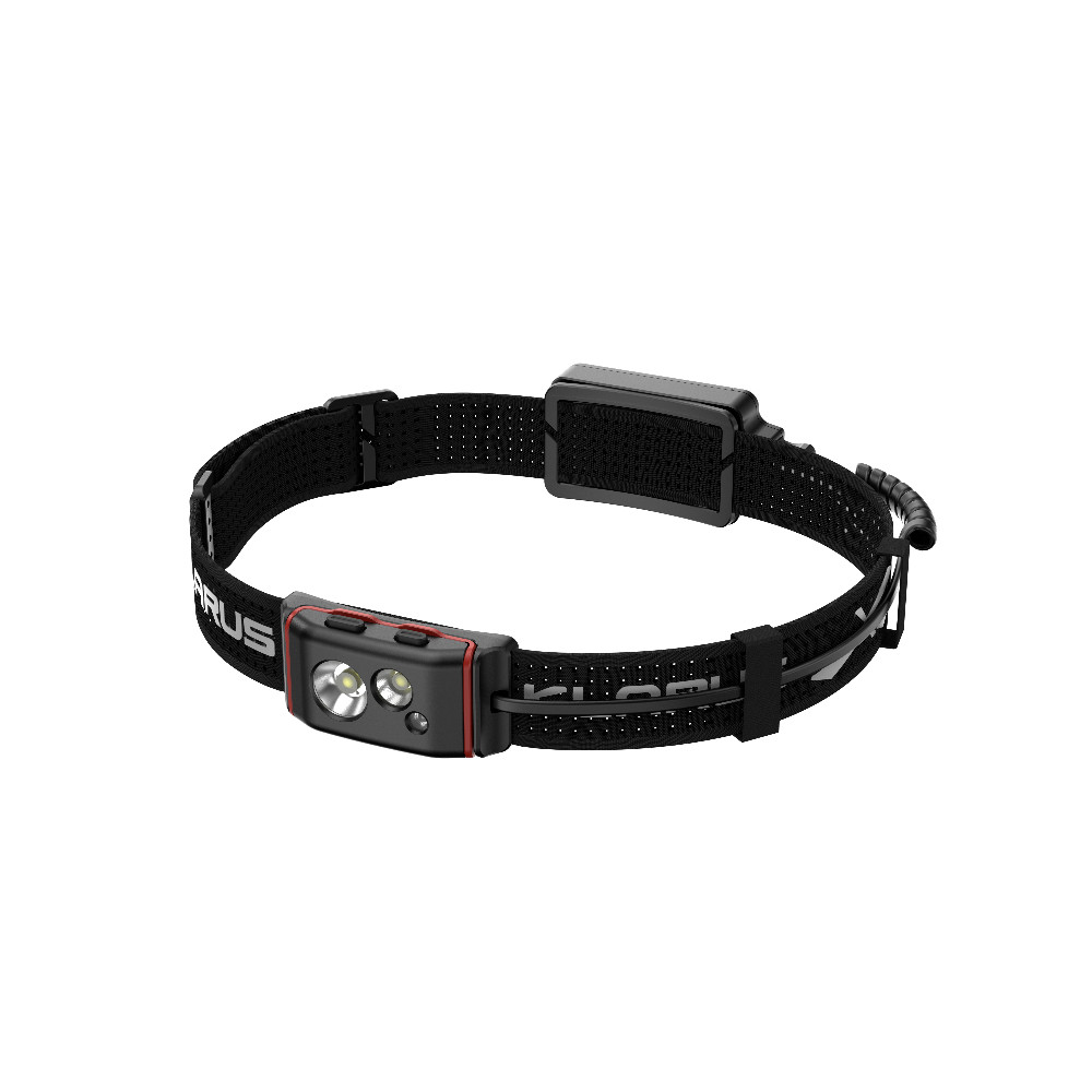 Klarus HM5 Lightweight Triple-Fuel Headlamp with 800 Lumen Flood+Spot, and Red Light (99 Metres)