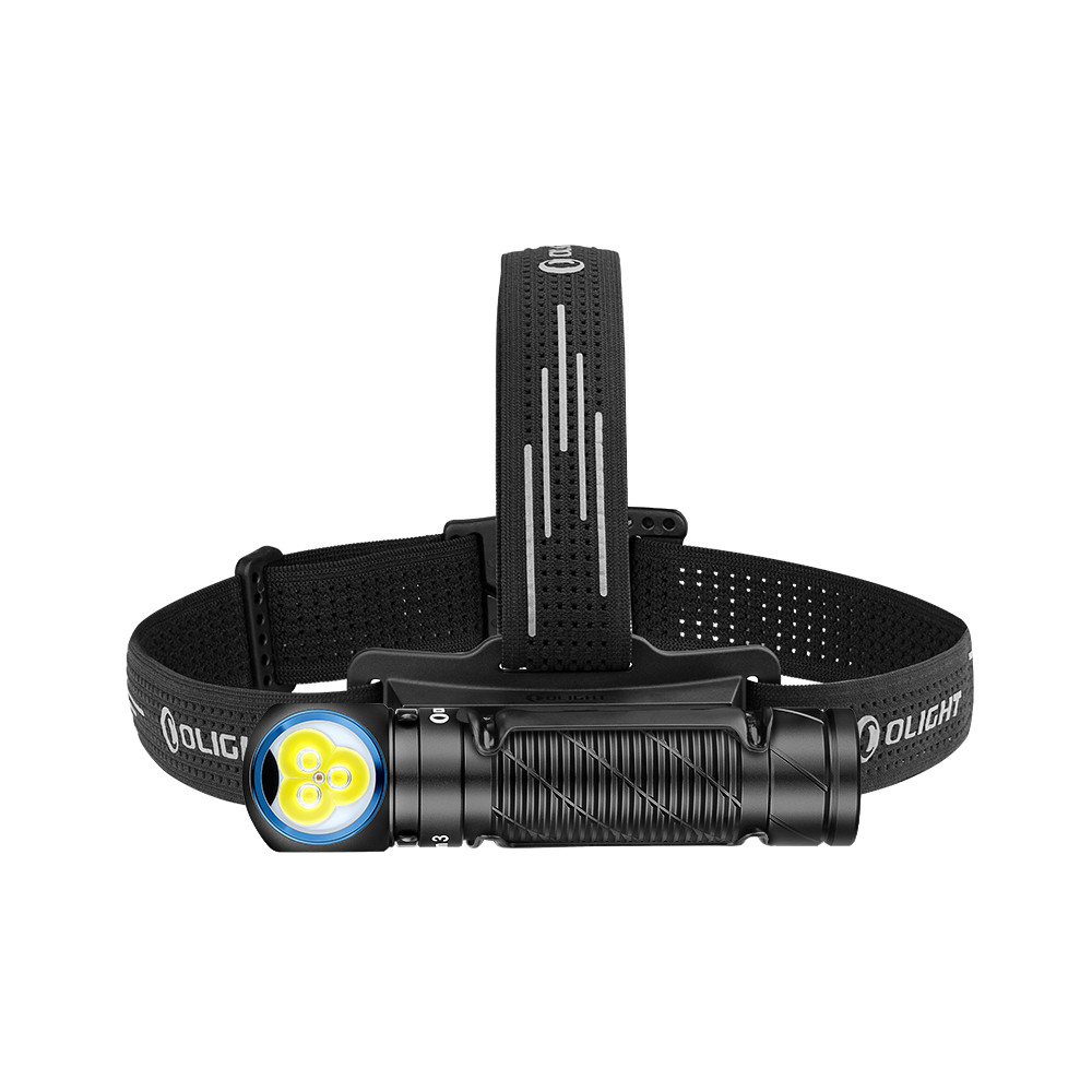 Olight Perun 3 Rechargeable 3000 Lumen Headlamp/Handheld with Red Light -160 Metres (Black)