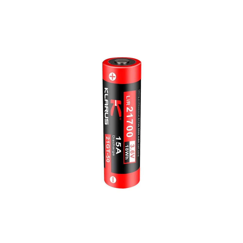 Klarus 21700 Rechargeable 5000mAh 3.6V Li-ion Battery, 21GT-50