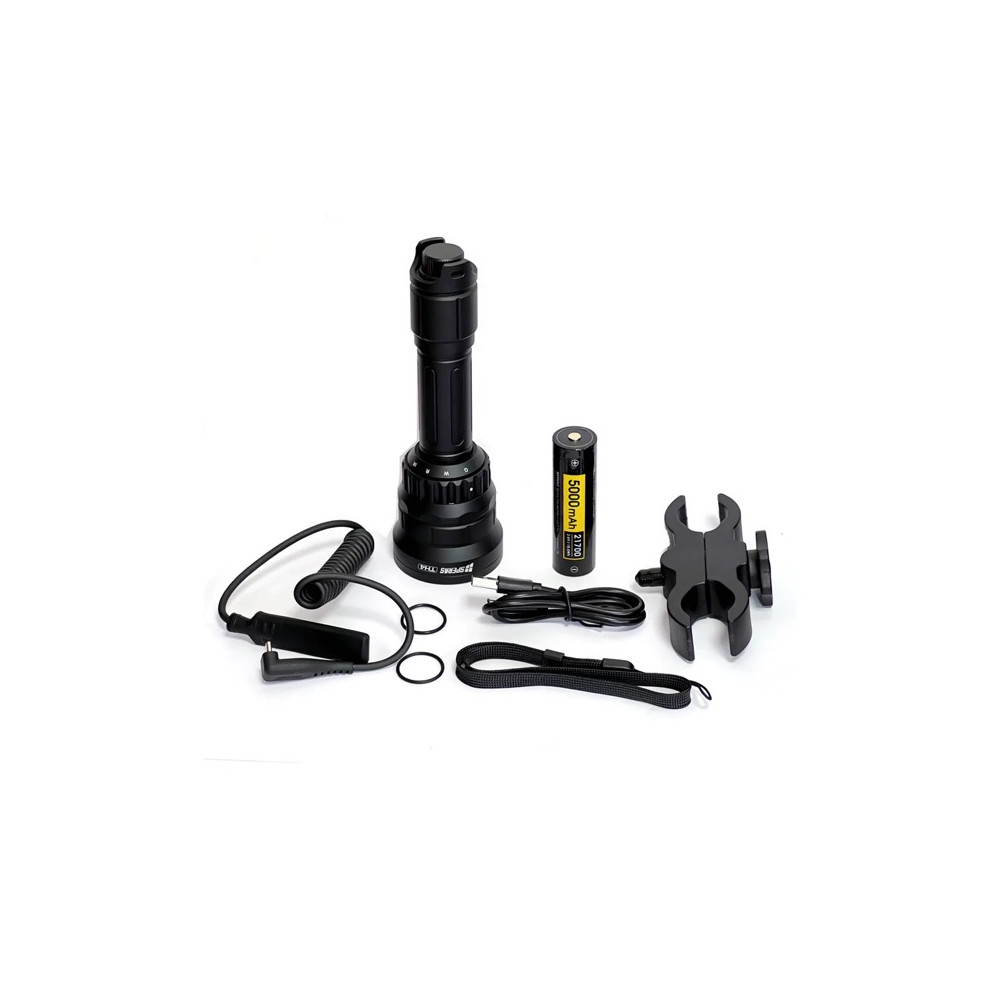 SPERAS TH4 Rechargeable 4-in-1 Zoomable Hunting Torch Kit - 800 Lumens, 739 Metres